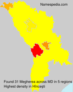 Surname Megherea in Moldova Surname Megherea in Moldova