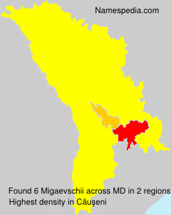 Surname Migaevschii in Moldova Surname Migaevschii in Moldova