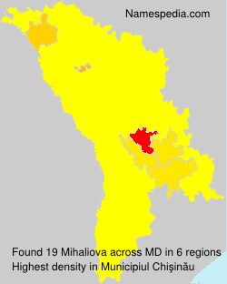 Surname Mihaliova in Moldova Surname Mihaliova in Moldova