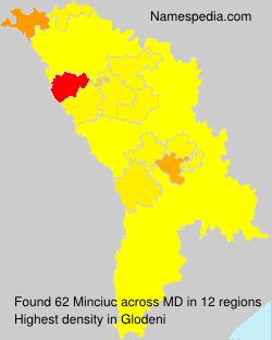 Surname Minciuc in Moldova Surname Minciuc in Moldova