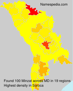 Surname Minzat in Moldova Surname Minzat in Moldova
