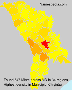 Surname Mirza in Moldova Surname Mirza in Moldova
