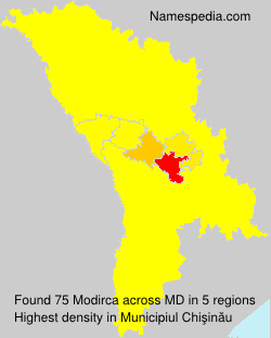 Surname Modirca in Moldova Surname Modirca in Moldova