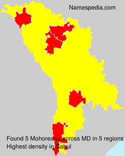 Surname Mohoreanu in Moldova Surname Mohoreanu in Moldova