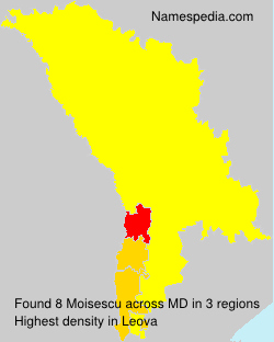 Surname Moisescu in Moldova Surname Moisescu in Moldova