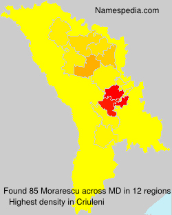 Surname Morarescu in Moldova Surname Morarescu in Moldova
