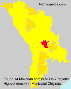 Surname Movcean in Moldova Surname Movcean in Moldova