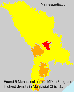 Surname Muncescul in Moldova Surname Muncescul in Moldova