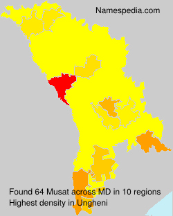 Surname Musat in Moldova Surname Musat in Moldova