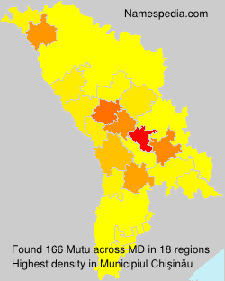 Surname Mutu in Moldova Surname Mutu in Moldova