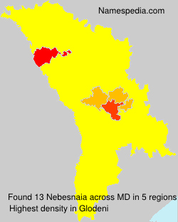 Surname Nebesnaia in Moldova