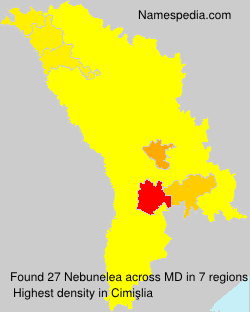 Surname Nebunelea in Moldova Surname Nebunelea in Moldova