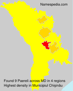 Surname Paereli in Moldova Surname Paereli in Moldova