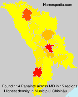 Surname Panainte in Moldova