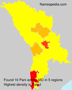 Surname Pani in Moldova Surname Pani in Moldova