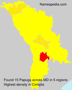Surname Papuga in Moldova Surname Papuga in Moldova