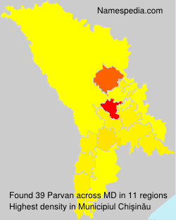 Surname Parvan in Moldova Surname Parvan in Moldova