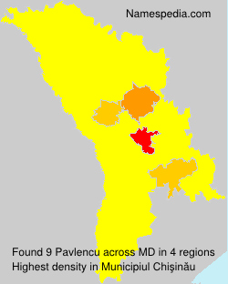 Surname Pavlencu in Moldova Surname Pavlencu in Moldova