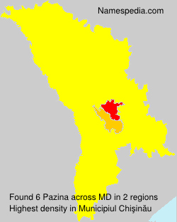 Surname Pazina in Moldova Surname Pazina in Moldova