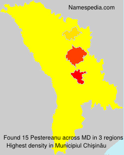 Surname Pestereanu in Moldova Surname Pestereanu in Moldova