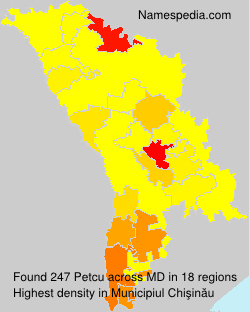 Surname Petcu in Moldova Surname Petcu in Moldova