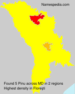 Surname Pinu in Moldova Surname Pinu in Moldova