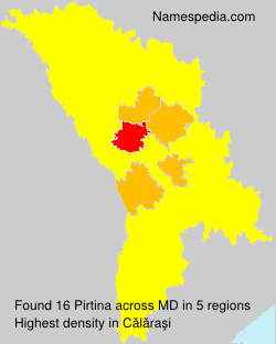 Surname Pirtina in Moldova Surname Pirtina in Moldova