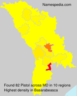 Surname Pistol in Moldova Surname Pistol in Moldova
