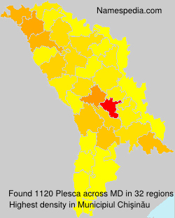 Surname Plesca in Moldova Surname Plesca in Moldova