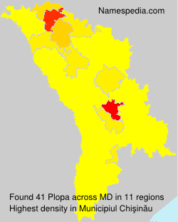 Surname Plopa in Moldova Surname Plopa in Moldova