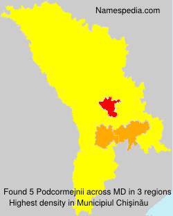Surname Podcormejnii in Moldova Surname Podcormejnii in Moldova