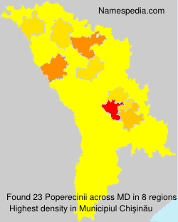 Surname Poperecinii in Moldova Surname Poperecinii in Moldova