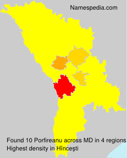 Surname Porfireanu in Moldova Surname Porfireanu in Moldova