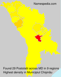 Surname Postolatii in Moldova Surname Postolatii in Moldova