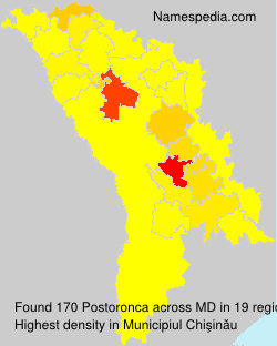 Surname Postoronca in Moldova Surname Postoronca in Moldova