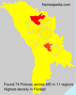 Surname Potorac in Moldova Surname Potorac in Moldova