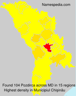 Surname Pozdirca in Moldova Surname Pozdirca in Moldova