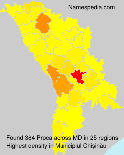 Surname Proca in Moldova Surname Proca in Moldova