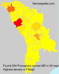 Surname Procopciuc in Moldova Surname Procopciuc in Moldova