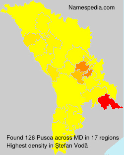 Surname Pusca in Moldova Surname Pusca in Moldova