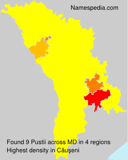Surname Pustii in Moldova Surname Pustii in Moldova