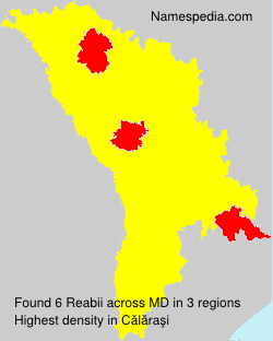 Surname Reabii in Moldova Surname Reabii in Moldova