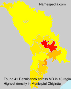 Surname Reznicenco in Moldova Surname Reznicenco in Moldova