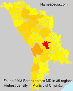 Surname Rotaru in Moldova Surname Rotaru in Moldova