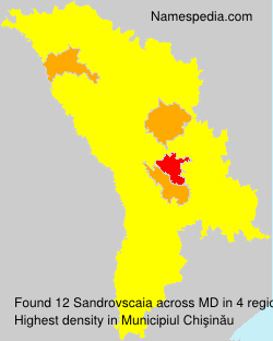 Surname Sandrovscaia in Moldova Surname Sandrovscaia in Moldova