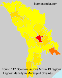 Surname Scerbina in Moldova Surname Scerbina in Moldova