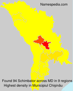 Surname Schimbator in Moldova Surname Schimbator in Moldova