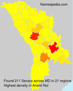 Surname Secara in Moldova Surname Secara in Moldova
