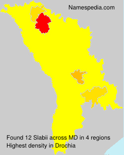 Surname Slabii in Moldova Surname Slabii in Moldova