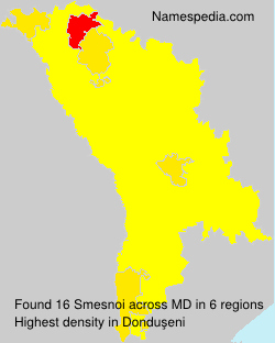 Surname Smesnoi in Moldova Surname Smesnoi in Moldova